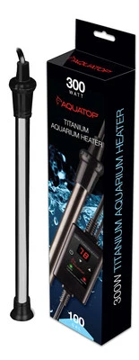 Aquecedor de titânio AQUATOP com controlador 300 Watts TH-C300 - Imagem 1 de 2