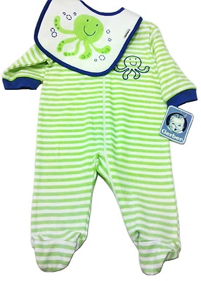 Gerber BODY BEBÉ BABERO DORMIR JUEGO 2 piezas conjunto bebé 0-3 niño niña pulpo náutico Foto 1 de 4
