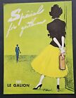 LE GALION parfum "for gentlemen "  PUBLICITE - AD 1957   Réf : 1891