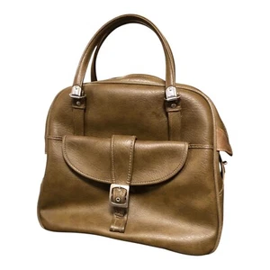 Vintage 70er American Tourister Escort Handgepäck Reisetasche Leder braun Leder - Bild 1 von 24
