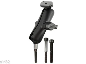 Montaje de abrazadera de manillar de motocicleta RAM con base de diamante y brazo estándar - Imagen 1 de 4