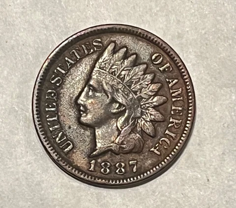 1887 Indian head cent Cover