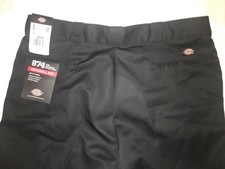 NWT DICKIES Men’s Original Fit Traditional work pants 874BK-Black 38x30 40x30