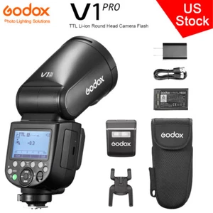 US Godox V1 Pro V1Pro N TTL Wireless Round Head Flash Light Speedlite For Nikon - Picture 1 of 17
