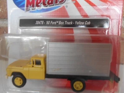 Classic Metal Works #30478 HO Scale 1960 Ford Box Truck { Yellow Cab} - Image 1 of 4