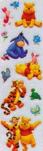 Pegatinas Sandylion brillantes tema WINNIE THE POOH & FRIENDS - tira - Imagen 1 de 1