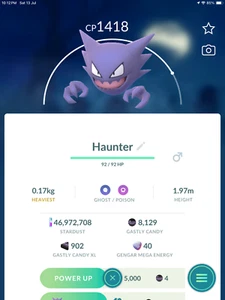 Pokemon Haunter Go ( Evolve to Gengar for free x No Candy needed x) - Picture 1 of 3