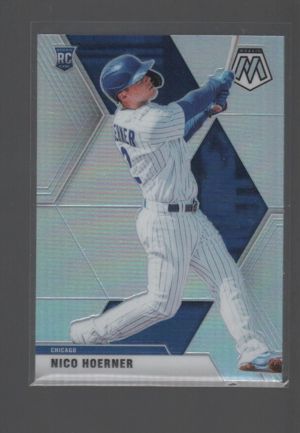 NICO HOERNER 2020 PANINI MOSAIC SILVER PRIZM ROOKIE CARD #17 - Image 1 of 1
