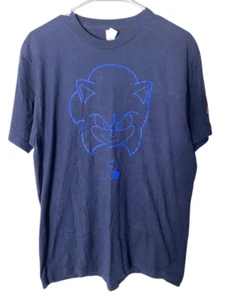 Sonic The Hedgehog 2 Movie AMC Promo T-Shirt Men's Size Large Blue - Picture 1 of 5