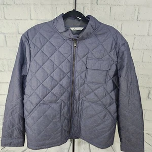 Peter Millar Mens Crown Norfolk Quilted Bomber Jacket Navy Blue NWT NEW XL $228 - Picture 1 of 11