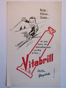 10C19 Antiguo Secante Publicidad Cuidado Cabello Vitabrill Vitapointe - Picture 1 of 2