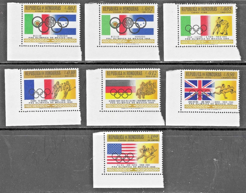 Honduras (1968) - Scott # C429 - C435, MNH Foto 1 de 1