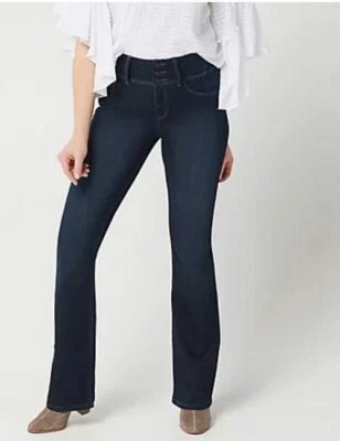 Laurie Felt Indigo Tall Curve Silky Denim Boot-Cut Jeans New - Image 1 of 4