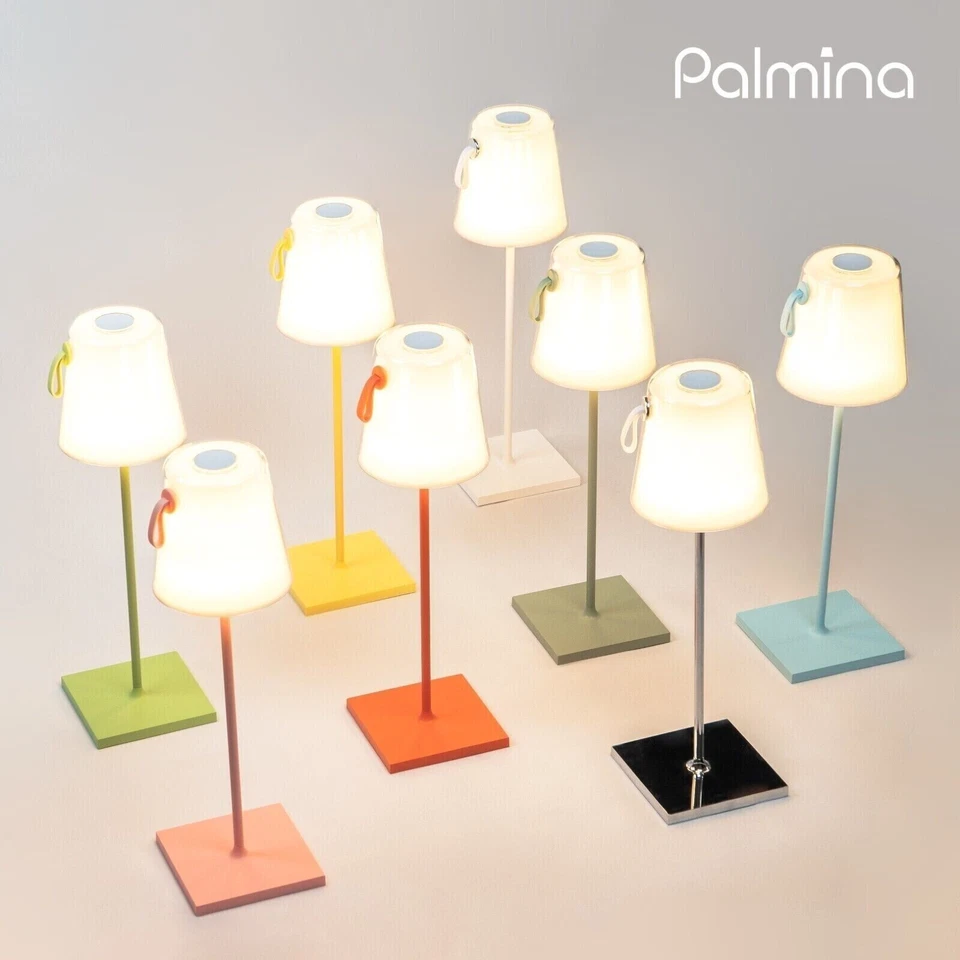 PALMINA LAMPADA DA TAVOLO A LED RICARICABILE USB CON LUCI RGB POLDINA STYLE - Immagine 1 di 4