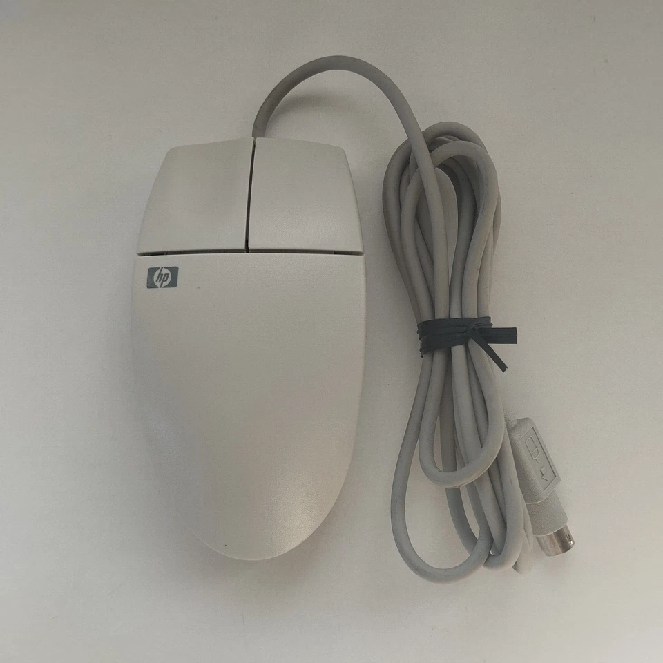 Ball Mouse HP 2-Button Wired PC Mouse 6-Pin mini-DIN PS/2 Connector M-S34 - Image 1 of 4