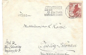 1939 Berlin Deutschland WINTERHILFSWERK Winterhilfswerk WHW Slogan Stornierung Cover - Bild 1 von 3