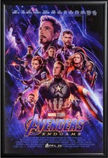 AVENGERS ENDGAME MOVIE POSTER FRAMED in Premium Black Wood Frame