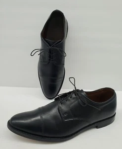 Allen Edmonds Riverside Black Leather Almond Toe Oxford Dress Shoes Mens Sz 10.5 - Picture 1 of 6