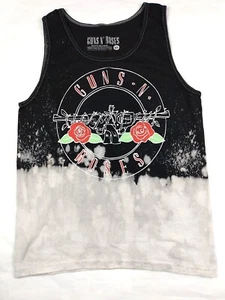 Guns N Roses Damen Tank Top Dip Bleach Distressed Tie Dye Rock Shirt Gr. XS - Bild 1 von 4
