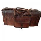 Vintage Retro Mens Very Stylish Leather Travel Duffel Weekender Bag Luggage Bag