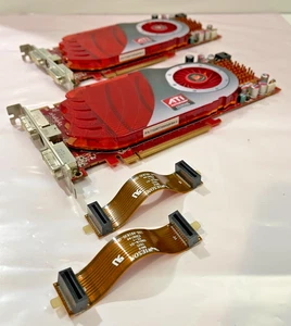 X2 Dell 0U748J 102B5010700 ATI Radeon HD4850 512MB Video Card - Picture 1 of 8