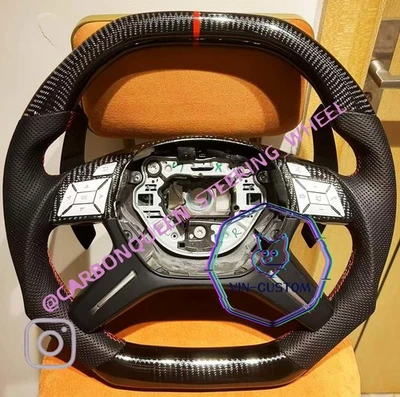 REAL CARBON FIBER STEERING WHEEL FOR Mercedes Benz ML350/ML500/ML550 2012-2014YS - Image 1 of 4