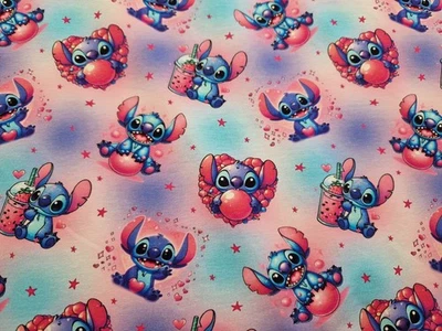 Sommersweat French Terry Stitch pink 50cm x 180cm breit NEU - Bild 1 von 2