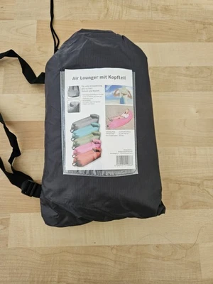 🛋️ Air Lounger mit Kopfteil – Aufblasbares Sofa für Outdoor & Camping – Grau - Bild 1 von 2