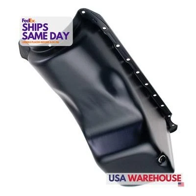 Trans-Dapt 8632, One Black Steel Bbc Oil Pan Black High Performance & Racing Par - Image 1 of 4