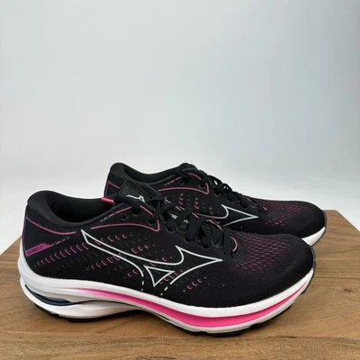 New Womens Mizuno Wave Rider 25 Waveknit Running Athletic Shoes Sneakers Sz 7 M - Image 1 of 4