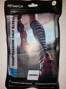 PowerLix Unisex Compression Calf Sleeve Size XXL - Picture 1 of 4