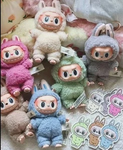 LABUBU Bag Charm Monsters Kawaii Cute Plush Ring Key Chain Toy Gifts Birthday - Picture 1 of 1