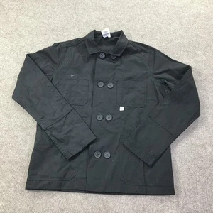 Bonne Amsterdam Giacca Uomo XXS Nero Doppiopetto Abbigliamento da Lavoro Chore Cappotto Cotone - Foto 1 di 14