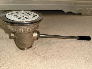 BRAND NEW COMMERCIAL GRADE HANDLE WASTE VALVE - 3.5 inch sink opening - Picture 1 of 14