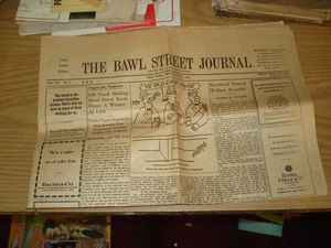 The Bawl Street Journal 2. Juni 1972 Vintage Parodie/Humor Zeitung Wall Street - Bild 1 von 6