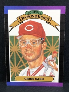 Chris Sabo 1989 Donruss Diamond Kings #4 - Cincinnati Reds - Picture 1 of 3