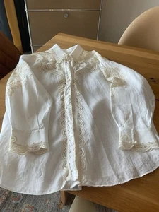 ZIMMERMANN TUNIKA BLUSE CRÈME SPITZE GR 3 XL TOPGEPFLEGT NEU 750 EURO ✅ - Bild 1 von 11