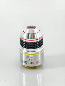 Olympus SPlan PL 10x 0.30 160/0.17 Microscope Objective Phase Contrast - Picture 1 of 2