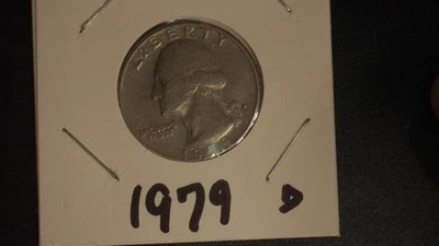 1979 D-  WASHINGTON US MINT QUARTER DOLLAR COIN - Image 1 of 2