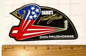 Don "THE SNAKE" Prudhomme Snake Final Strike NHRA LARGE SKOAL Sticker Decal - Picture 1 of 1
