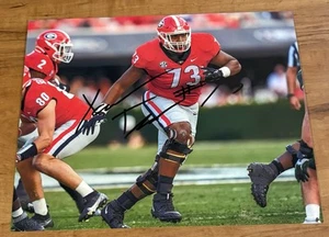 XAVIER TRUSS Georgia Bulldogs foto firmata 8x10 - Foto 1 di 1
