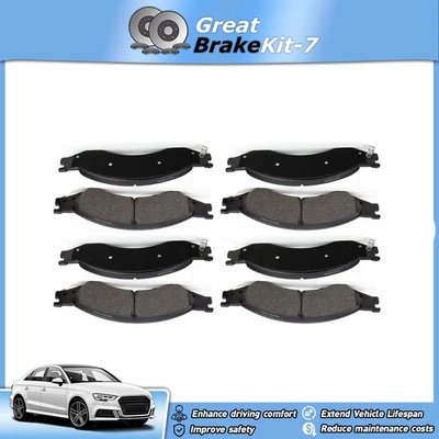 Front Rear Disc Brake Pad Kit for 2003-2009 Chevy C4500 Kodiak C5500 Kodiak 6.6L - Image 1 of 4