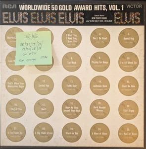 Elvis Presley Worldwide 50 Gold Award Hits Vol 1 Vinyl Record VG/VG LPM6401 1970 - Picture 1 of 2