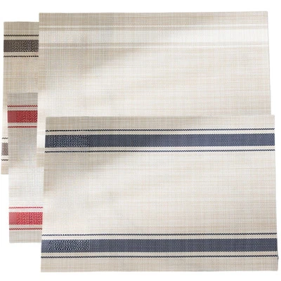 Heat Resistant Placemats Set of 6 Easy Maintenance PVC Table Mats Size 45x30cm - Image 1 of 4
