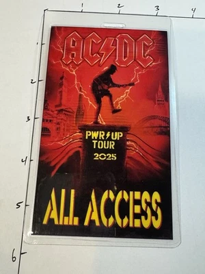 AC/DC Commemorative PWR/UP Tour 2025 All Access Backstage Pass, And Lanyard - Image 1 of 3