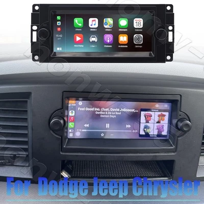 Car Stereo Radio Navigation Head Unit For Dodge Jeep Chrysler Carplay Camera — 第 1/4 张图片