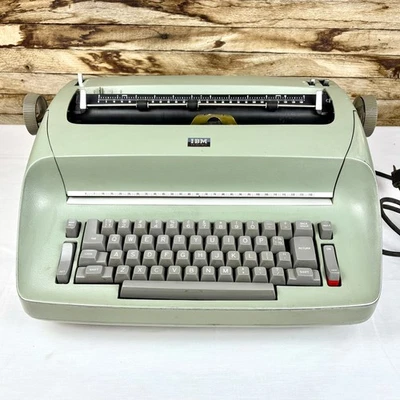 Vintage IBM Selectric 1 Typewriter Green For Parts Only Not Working - Image 1 of 4