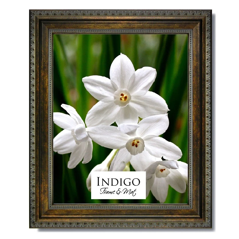 Set of 6 - 4x6 Ornate Bronze Picture Frame, Glass & Backing - Image 1 of 1