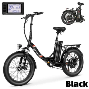 20" Folding Electric Bike, 500W Fat Tire Bicycle Commuter Ebike Cruise Control@ - Picture 1 of 14
