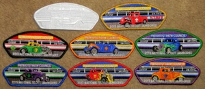 Patriots Path Council 2013 JSP "Hot Rod" Set of 8 - Picture 1 of 1
